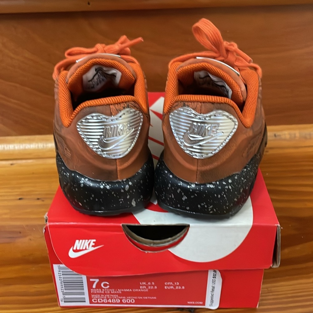 Nike Air Max 90 BT QS, Orange, Size 7c - Picture 4 of 7
